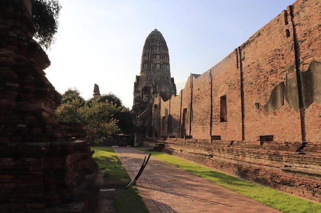 Ein wunderschöner Panoramablick auf Ayutthaya in Thailand