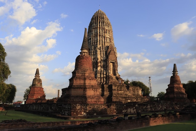 Ein wunderschöner Panoramablick auf Ayutthaya in Thailand