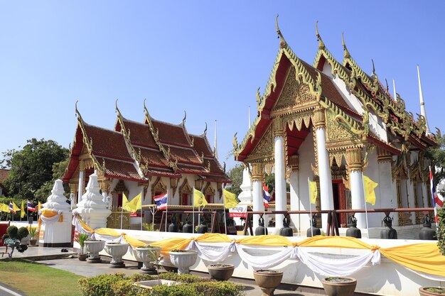 Ein wunderschöner Panoramablick auf Ayutthaya in Thailand