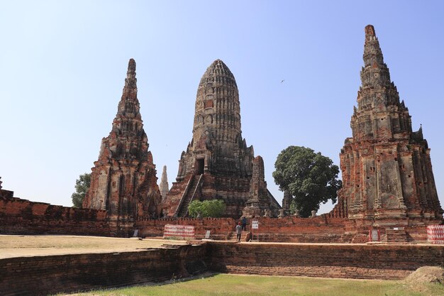 Ein wunderschöner Panoramablick auf Ayutthaya in Thailand