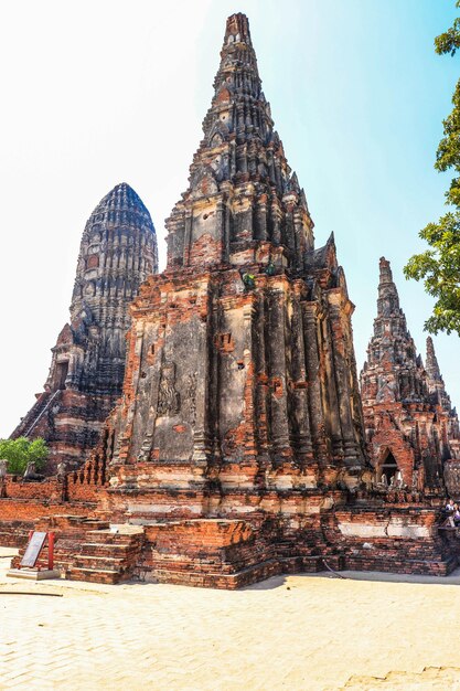 Ein wunderschöner Panoramablick auf Ayutthaya Thailand