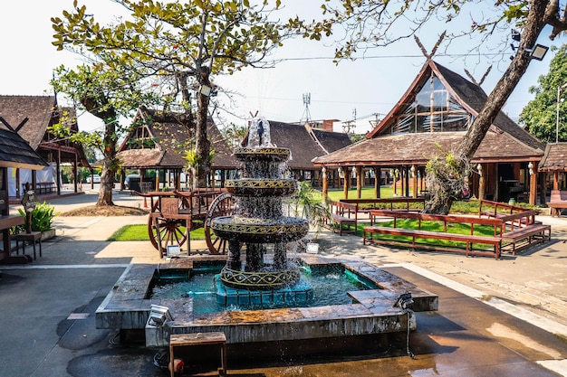 Ein wunderschöner Panoramablick auf Chiang Mai in Thailand