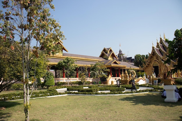 Ein wunderschöner Panoramablick auf Chiang Rai in Thailand