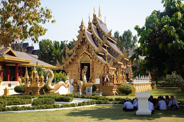 Ein wunderschöner Panoramablick auf Chiang Rai in Thailand