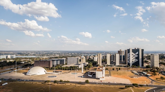 Ein wunderschöner Panoramablick auf die brasilianische Hauptstadt Brasilia