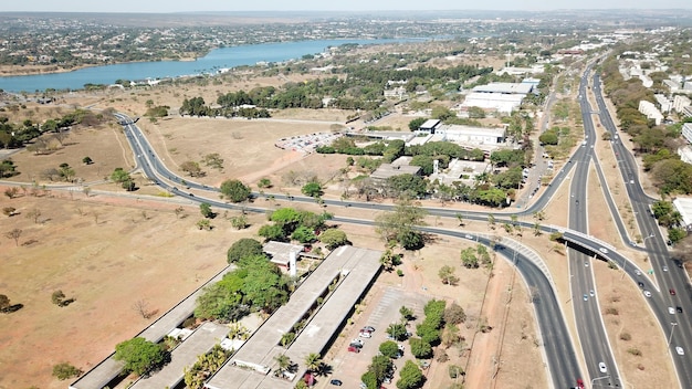 Ein wunderschöner Panoramablick auf die brasilianische Hauptstadt Brasilia