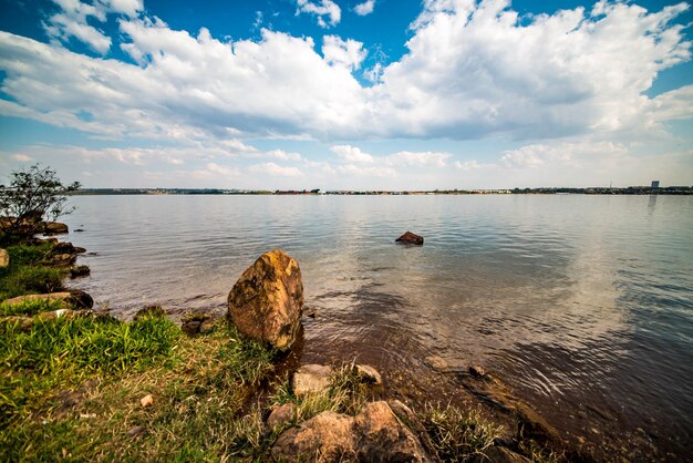 Ein wunderschöner Panoramablick auf die brasilianische Hauptstadt Brasilia