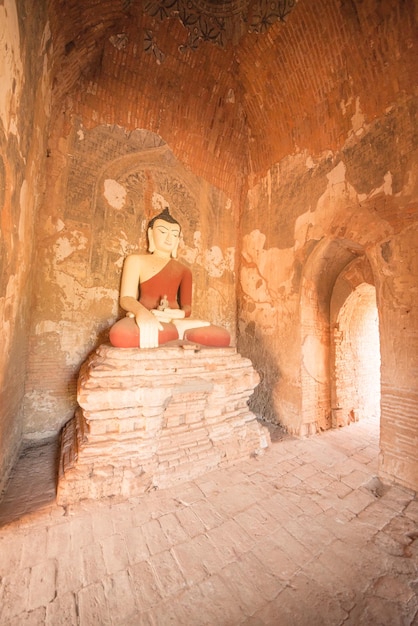 Ein wunderschöner Panoramablick auf die Stadt Bagan in Myanmar