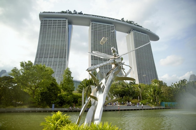 Ein wunderschöner Panoramablick auf Singapur