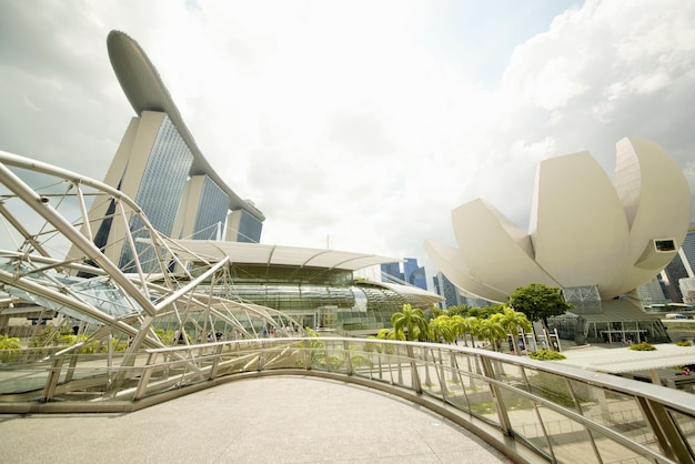 Ein wunderschöner Panoramablick auf Singapur