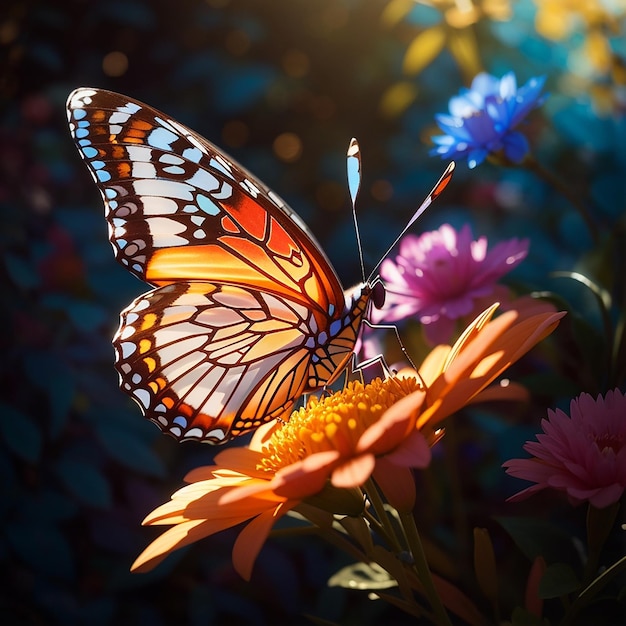 Ein wunderschöner Schmetterling