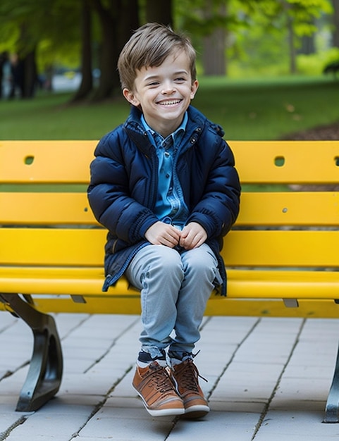 Ein wunderschöner, so süßer Junge, ein Kinderlächeln