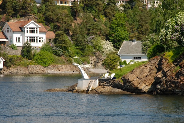 Ein wunderschöner Sommertag am Wasser im Oslofjord in Norwegen