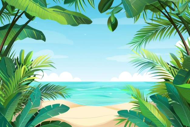 ein wunderschöner Vektor-Landschaft-Hintergrund