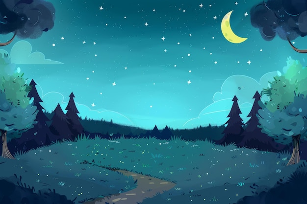 ein wunderschöner Vektor-Landschaft-Hintergrund