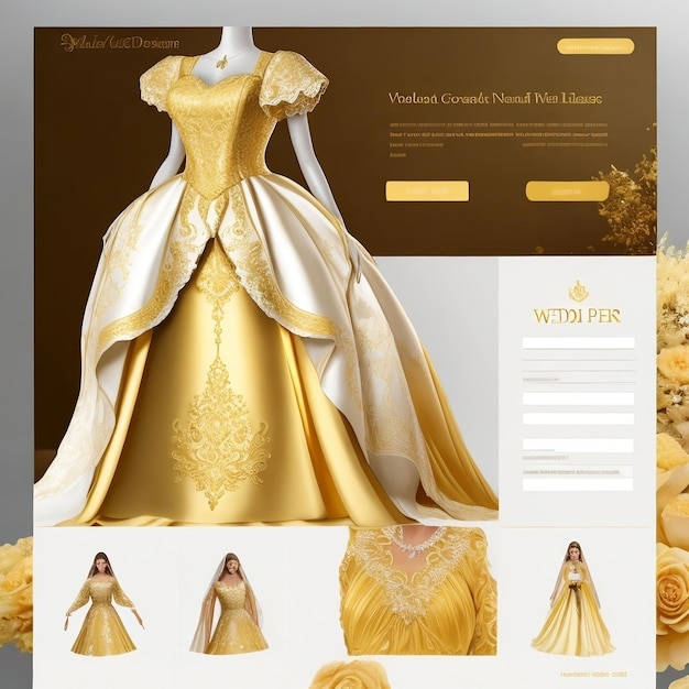Ein wunderschönes Brautkleid-Design