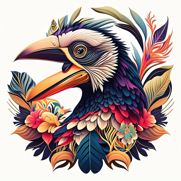 ein wunderschönes Hornbill