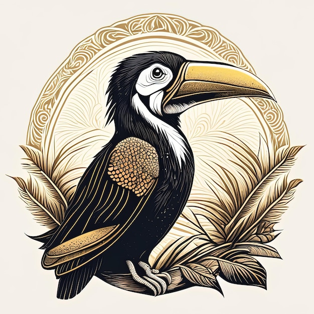 ein wunderschönes Hornbill