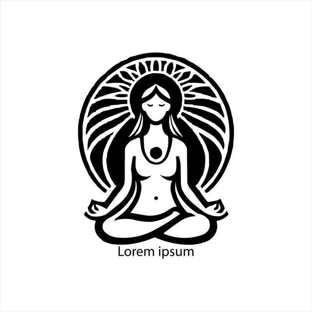 Foto ein yoga-logo für ihre marke