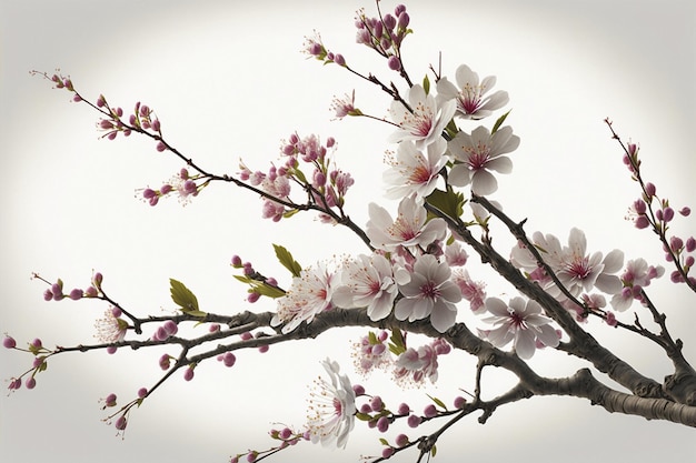 Ein Zweig der Kirschblüten