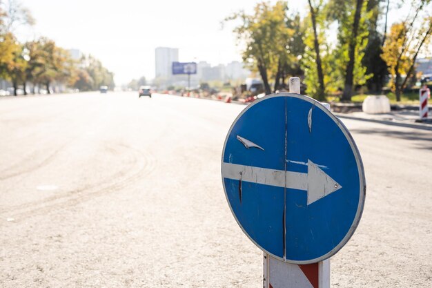 Einbahnstraßenschild, richtige Richtung