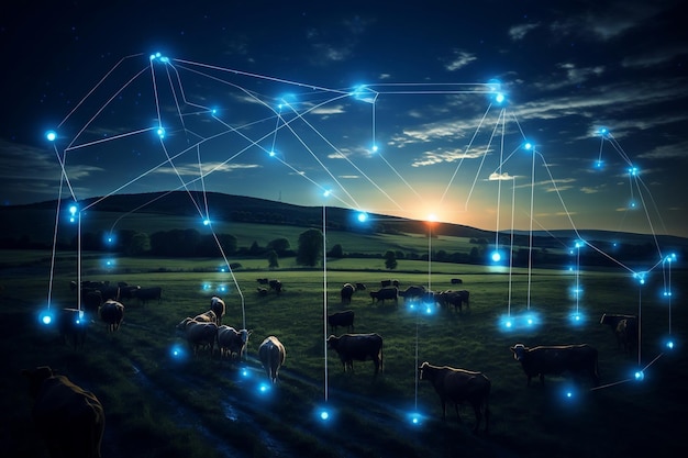 Einbeziehung der 5G-Technologie in das Landwirtschaftssystem für die Verbesserung der Viehzucht