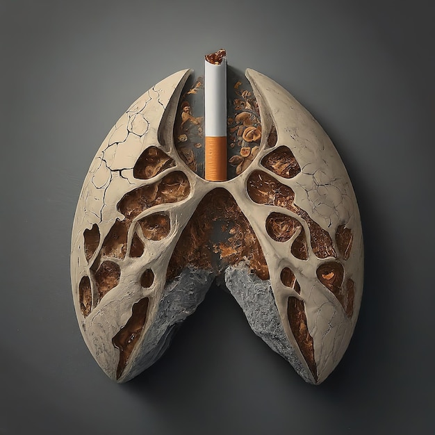 eine 3D-Bildung einer Zigarette