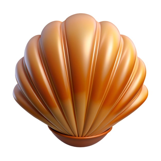 eine 3D-Schale mit einer gelben Schale darauf