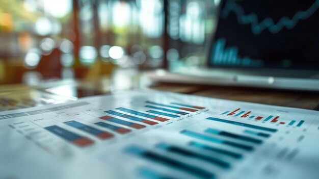 Eine Analyse der Statistiken für Geschäftskonzepte Finanzdiagramme Finanzplanung Datenanalyse