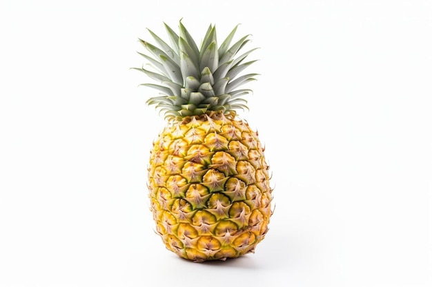 eine Ananas mit einer grünen Spitze, auf der "Ananas" steht.