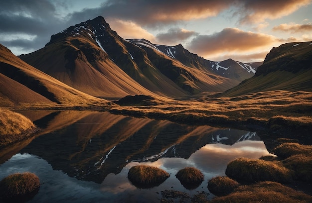 Eine atemberaubende Aussicht auf Island