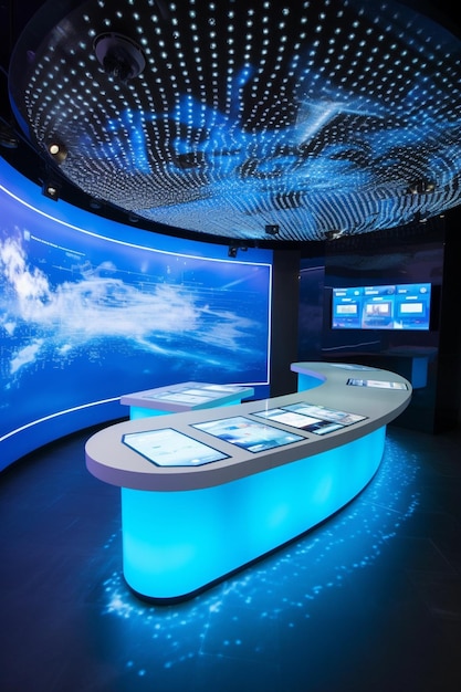 Eine Ausstellung der neuen Welt der Wissenschaft und Technologie