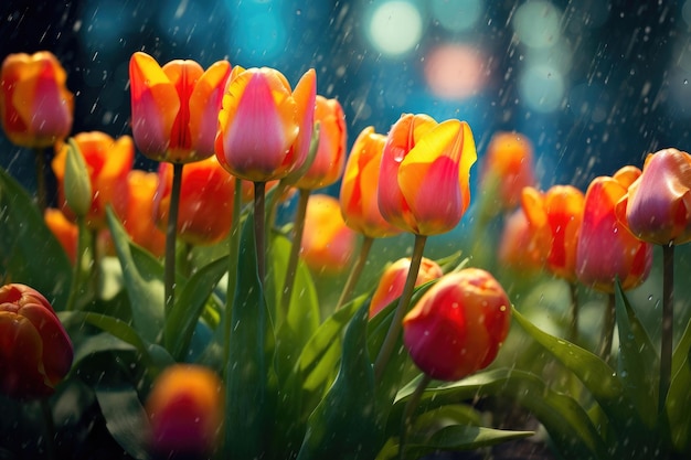 Eine bezaubernde Tulpen-Ausstellung
