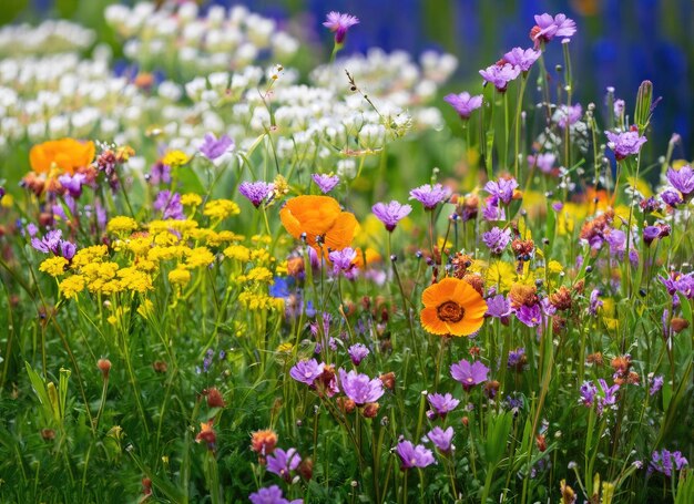 eine Bienen- und Blumengartenlandschaft