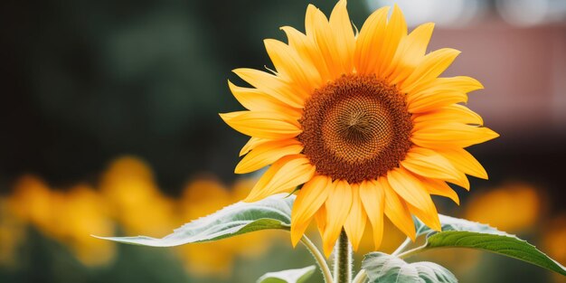 Eine bildfüllende Aufnahme einer wunderschönen Sonnenblume