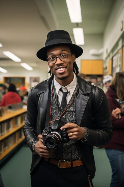 eine Bildungsveranstaltung zur Feier des Black History Month in einer örtlichen Bibliothek