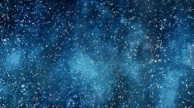 Eine blaue Galaxie mit Sternen und Weltraum im Hintergrund