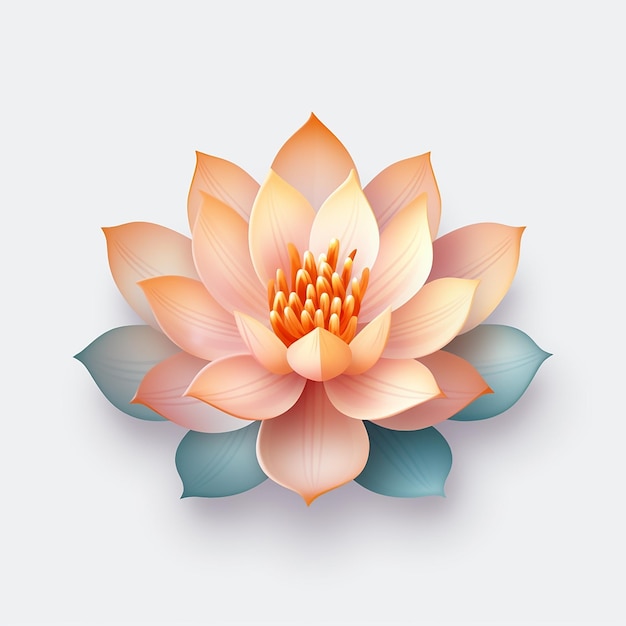 eine Blume, auf der das Wort Lotus steht
