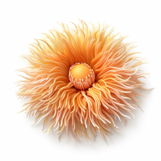 eine Blume, die eine orangefarbene Blume genannt wird.