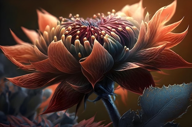 Eine Blume, die Lotus genannt wird