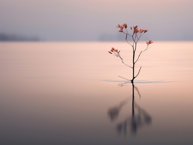 Foto eine blume im wasser