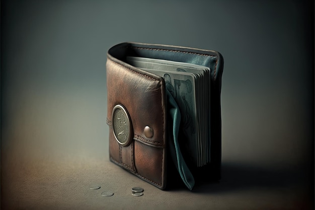 Eine Brieftasche aus Leder