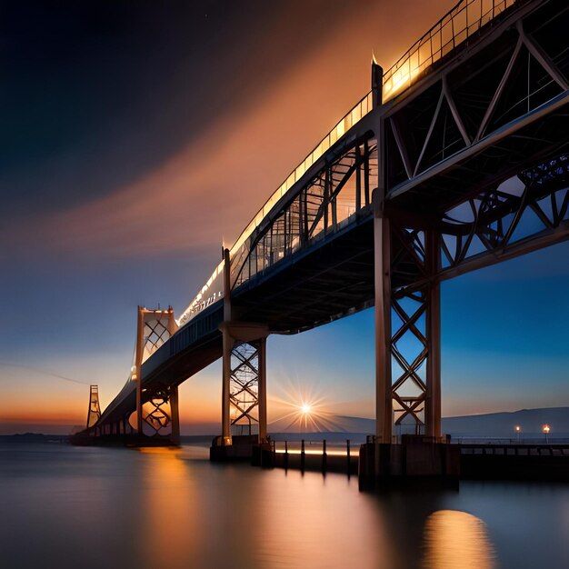 Eine Brücke, auf der das Wort Mackinac steht