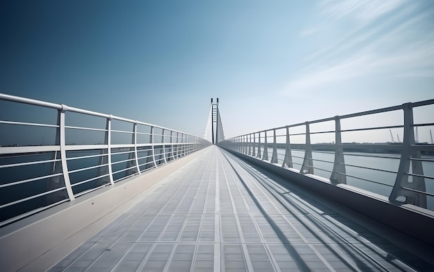 Eine Brücke, auf der sich eine Brücke befindet