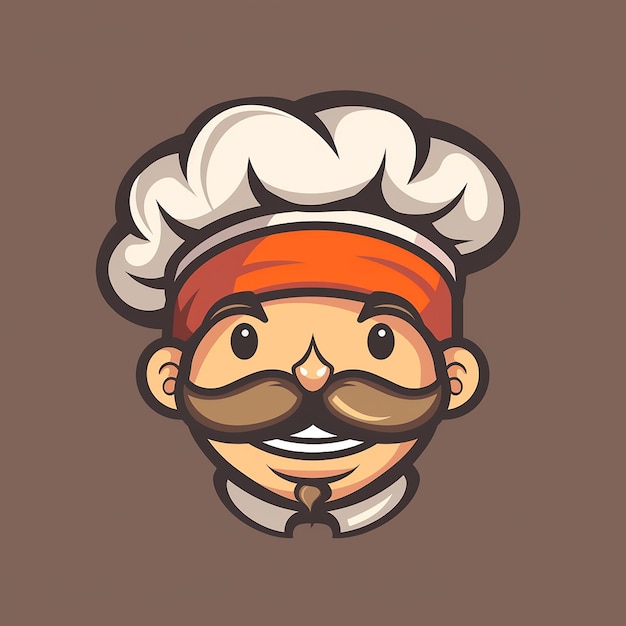 eine Cartoon-Zeichnung eines Chefs mit Schnurrbart und Schnurrband