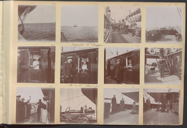 eine Collage von Fotos aus der Sammlung von Schiffen, darunter ein Schiff