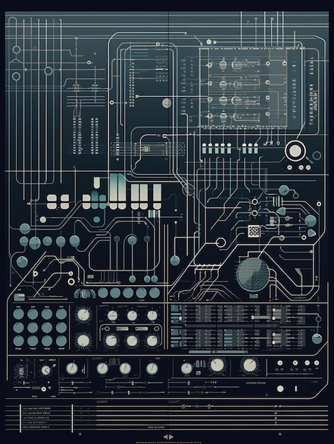 Eine Computerplatine mit dem Wort Computer darauf