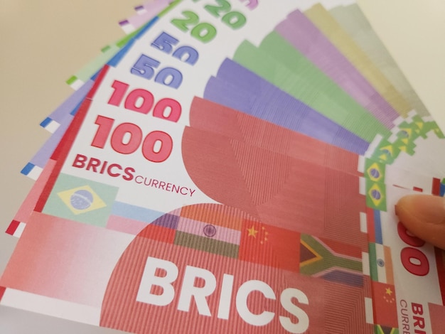 Eine Darstellung der BRICS-Währung, die die Dominanz des Dollars erschüttern könnte