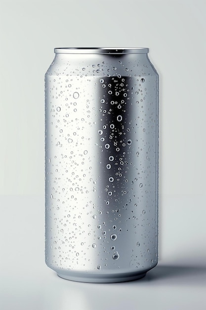 eine Dose Soda mit Wassertropfen darauf