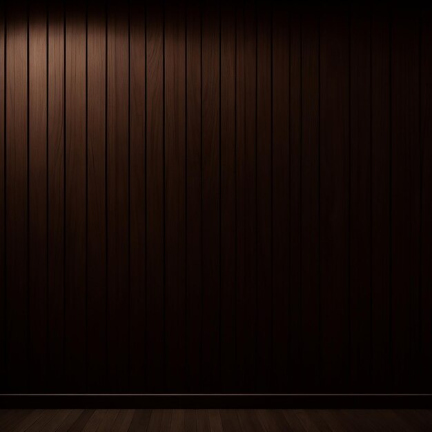 Eine dunkle Holzwand mit einem dunkeln Hintergrund, der von KI generiert wurde